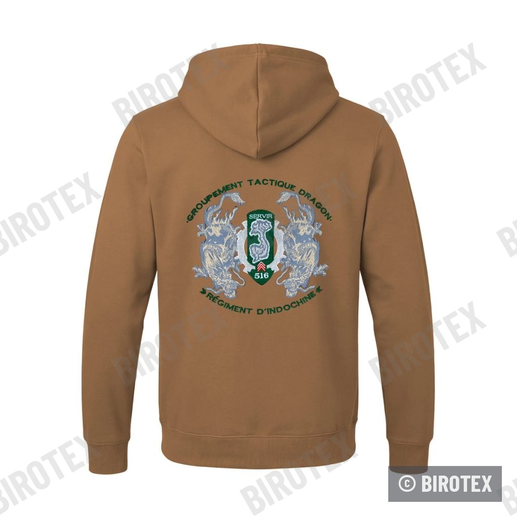 Coyote hoodie, back embroidery Dragon Battle Group