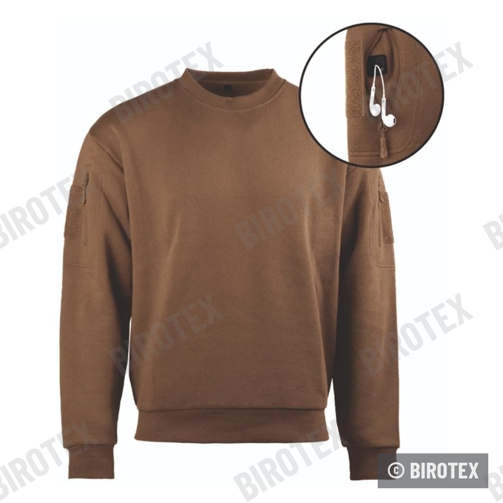 Sudadera Mil-Tec sin capucha – Coyote