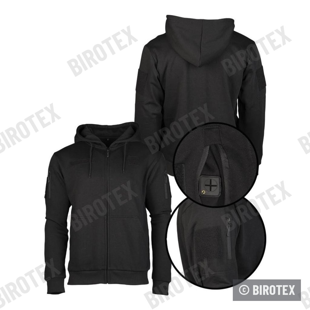 Mil-Tec tactical zip hoodie – Black