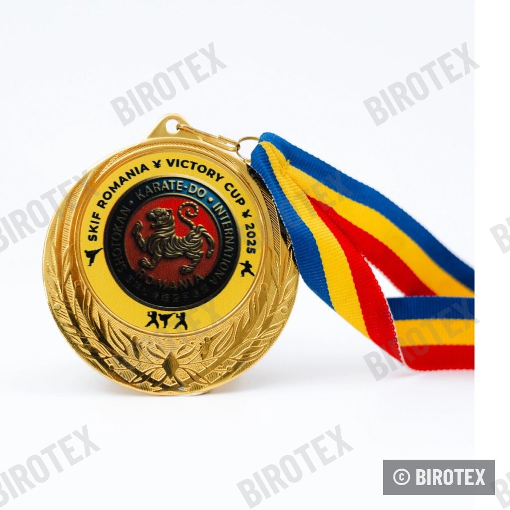 Individuelle Medaille mit Trikolore-Band