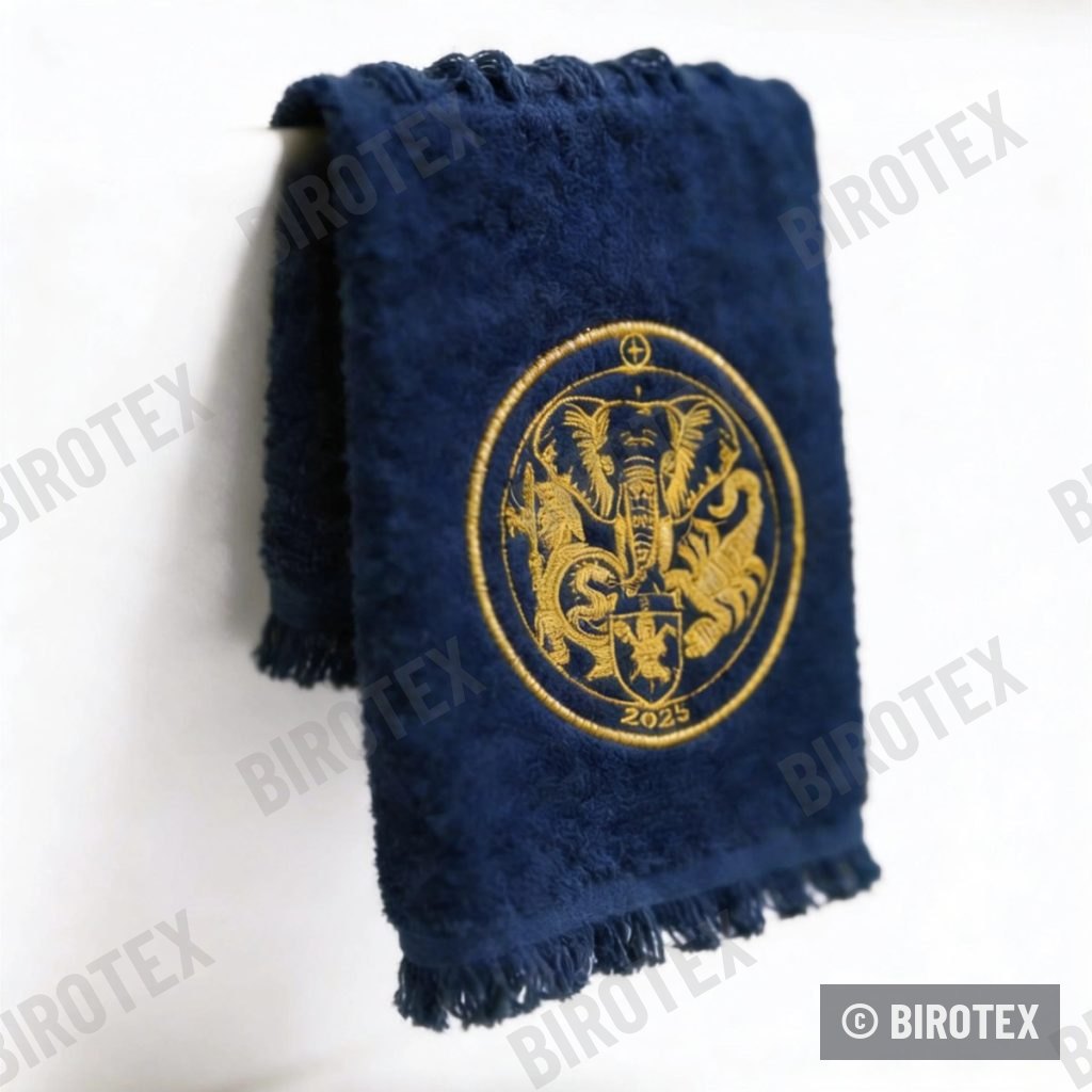 Prosop bleumarin brodat cu blazon 2025